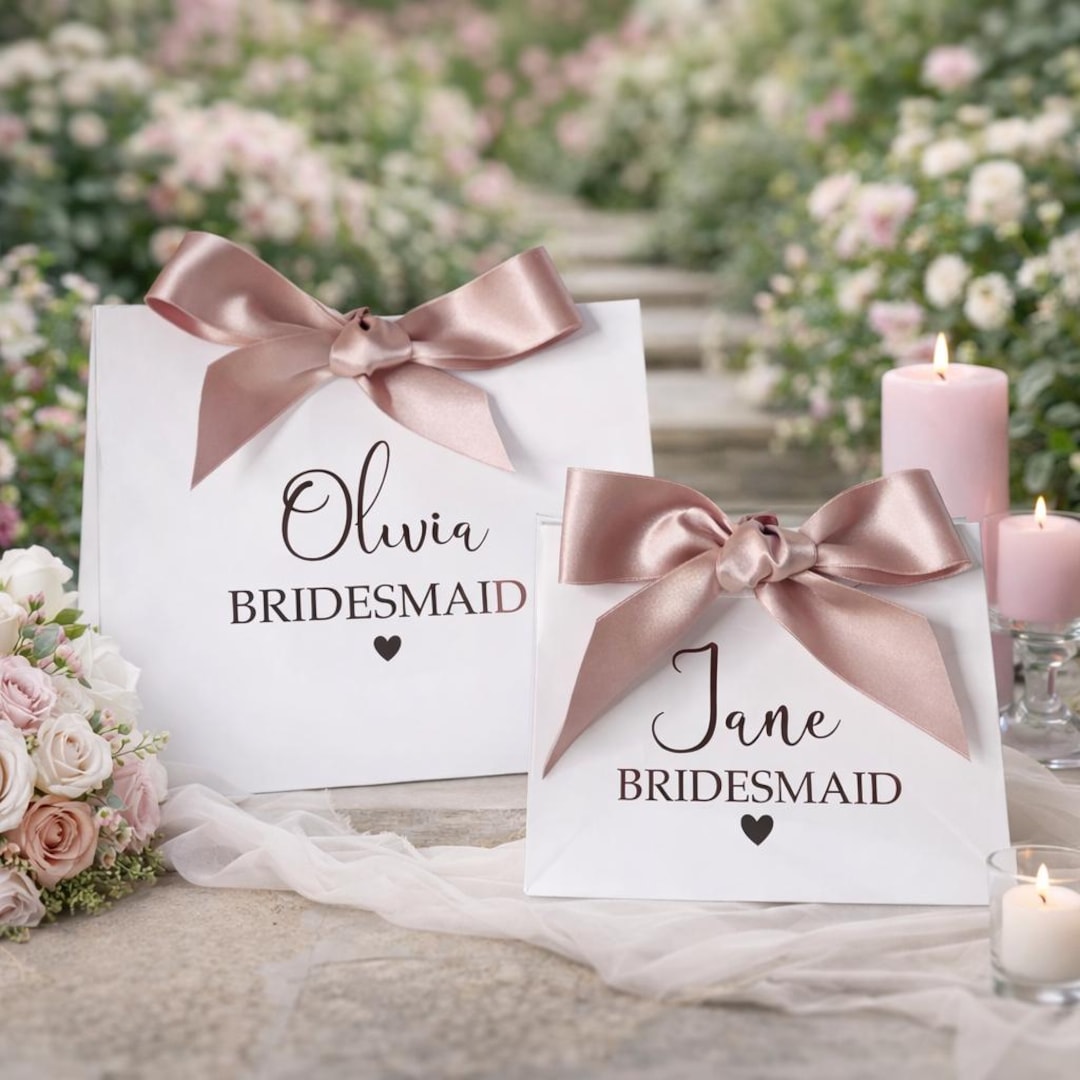 Personalised Gift Bags for Bridesmaids, Birthdays, Weddings, Mother of ...