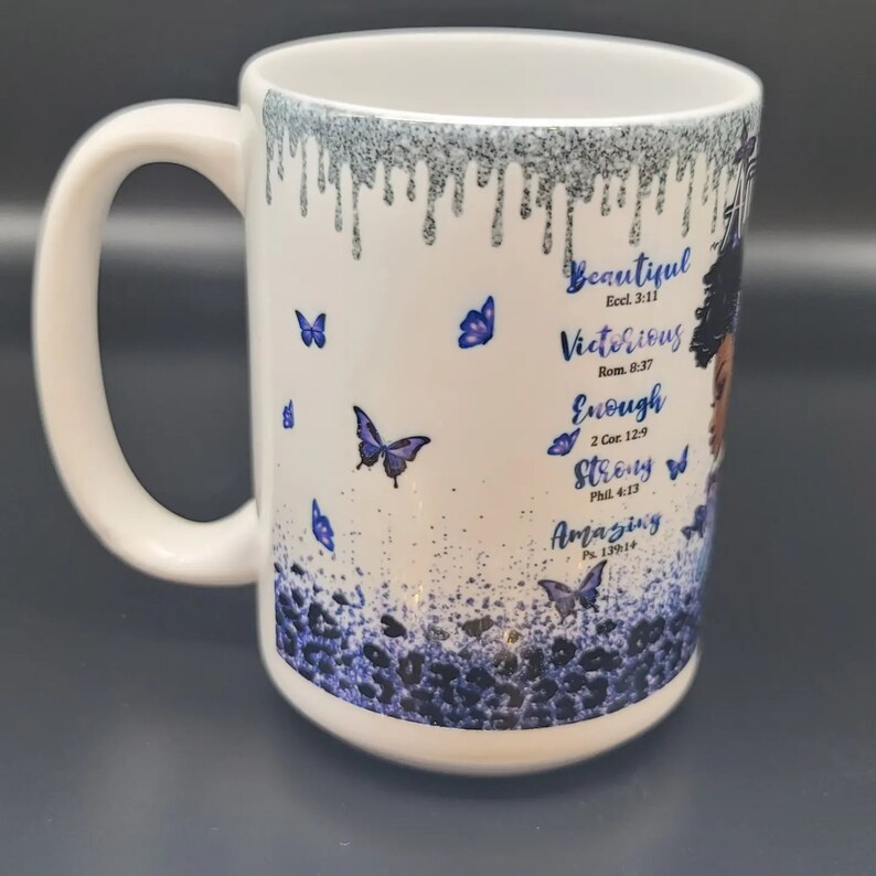 Personalized 15 Oz You Are Beautiful Mug, Custom Black Women Mug, Black ...