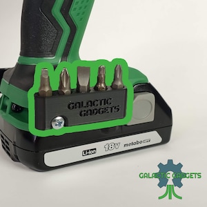 MAGNETIC Bit Holder | Metabo HPT Tools | 5 Spots | Free Shipping! 100% USA Made - Custom and Bulk orders available.