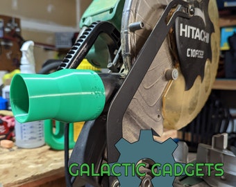 Vacuum Adapter for Hitachi-HPT-Metabo Miter Saws - Fits multiple saws - Mutiple sizes and colors available! - 100% USA Made - Free Shipping!
