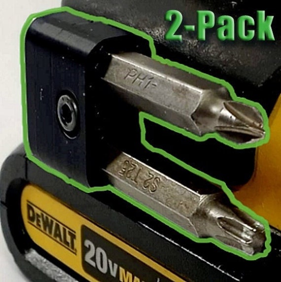 2-Pack Magnetic Bit Holders For DeWALT 20V Max Drills & Impact Drivers - Made In USA