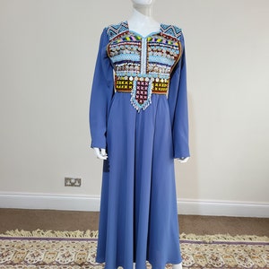 maxi European dress Arab dress Afghani maxi Asian clothe m size dress