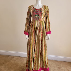 maxi European dress Arab dress Afghani maxi Asian clothe m size dress