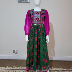 maxi European dress Arab dress Afghani maxi Asian clothe m size dress