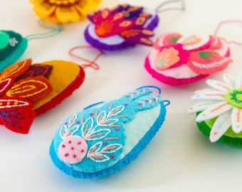 Spring Vibes Felt Easter Ornaments – Hand Sewing Decorations (7 PDF Patterns)