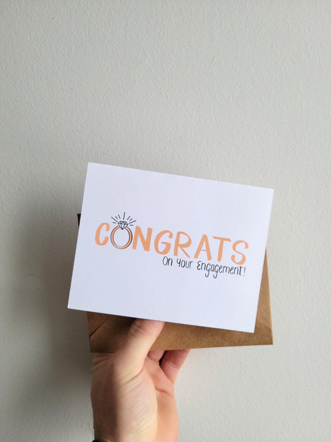 Printable Engagement Card Congratulations, Instant Download Engagement ...