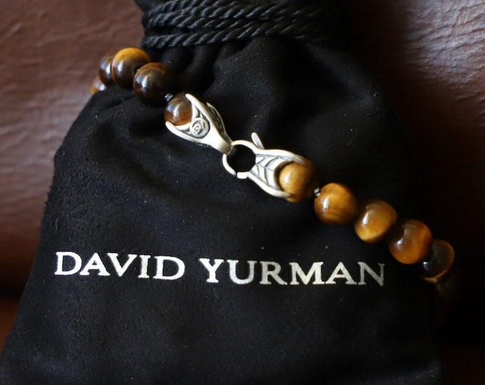 Authentic David Yurman Spiritual Beads Bracelet With Tiger's Eye Size Medium Etsy
