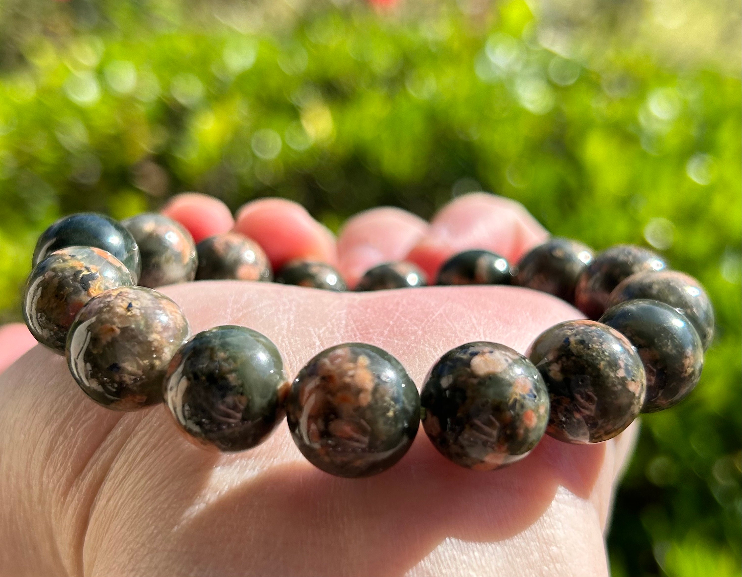 Natural Green Rutile Cherry Blossom Flower Bracelet - Etsy