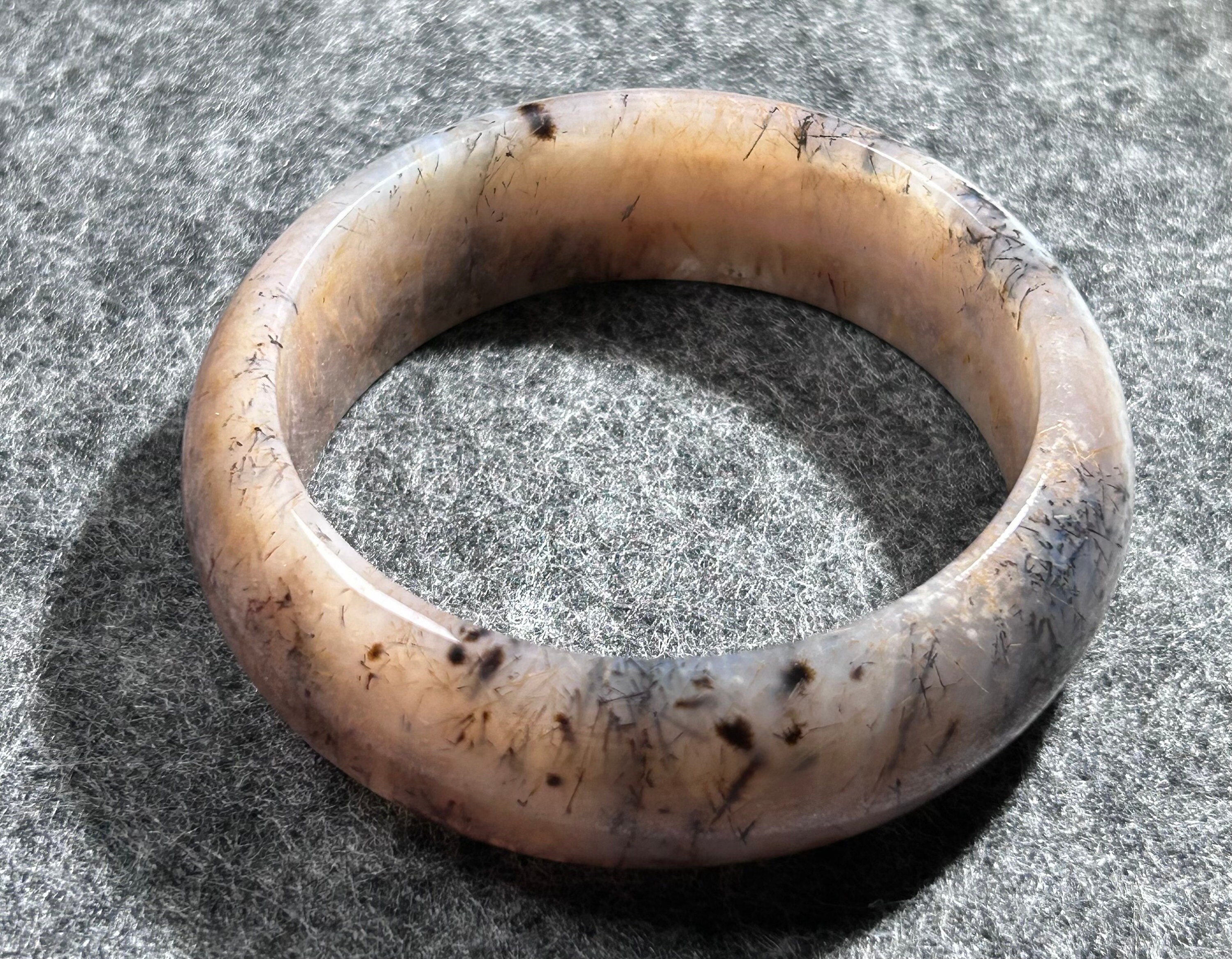 天然デンドリティックアゲートバングル - Etsy 日本