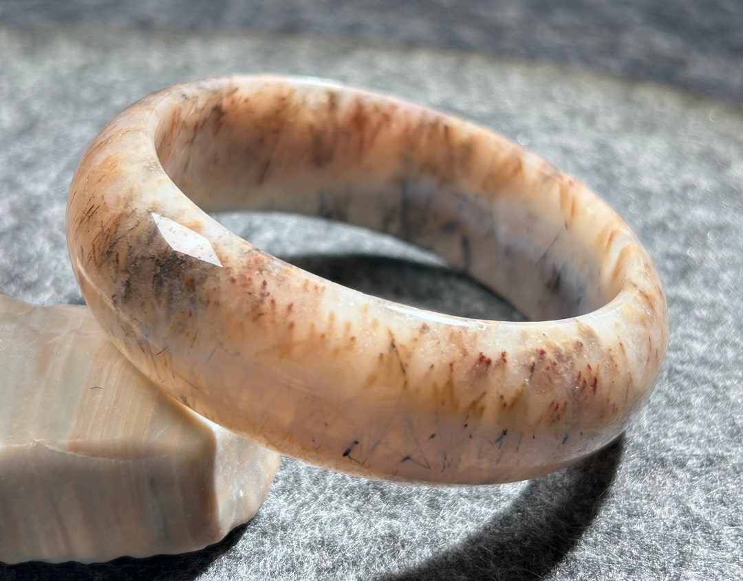 天然デンドリティックアゲートバングル - Etsy 日本