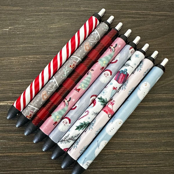 Christmas Winter Holiday Theme   Pens, Christmas Gifts, Multiple Designs, Epoxy Pen