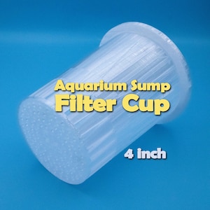 Aquarium Sump Filter Cup 4" Filter Sock Replacement