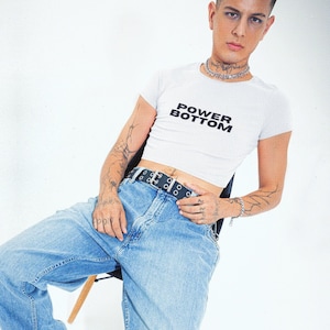 Power Bottom Baby Tee Crop Top