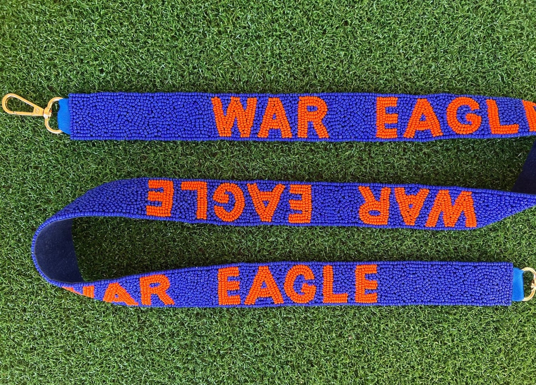 War Eagle Beaded Bag Strap Auburn Bag Strap AU Bag Strap AU Etsy