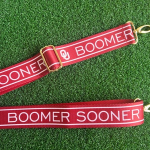 White Boomer Sooner Beaded Bag Strap – J. Spencer