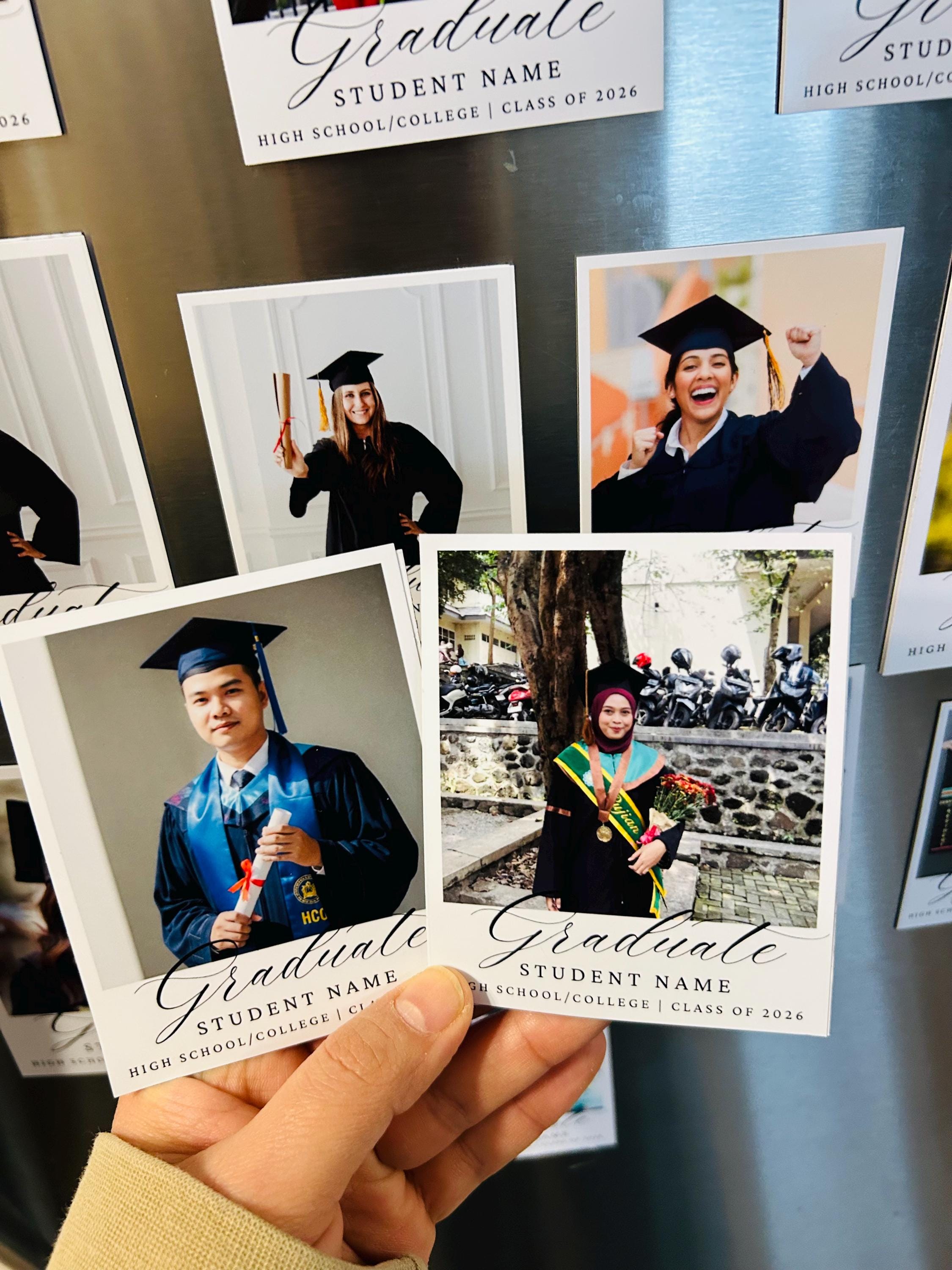 MEDIUM 3.25 X 4 Custom Photo Graduation Magnets | Graduation ...