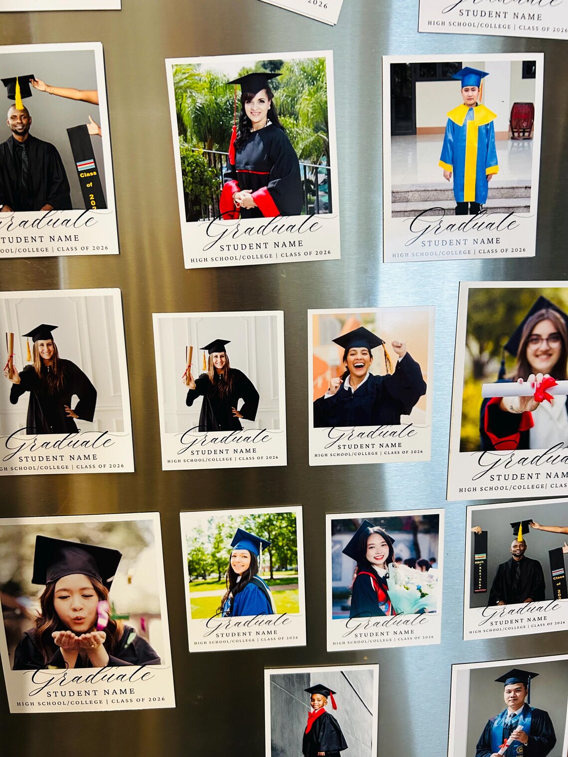 SMALL 2.75 X 3.5 Custom Photo Graduation Magnets | Graduation ...