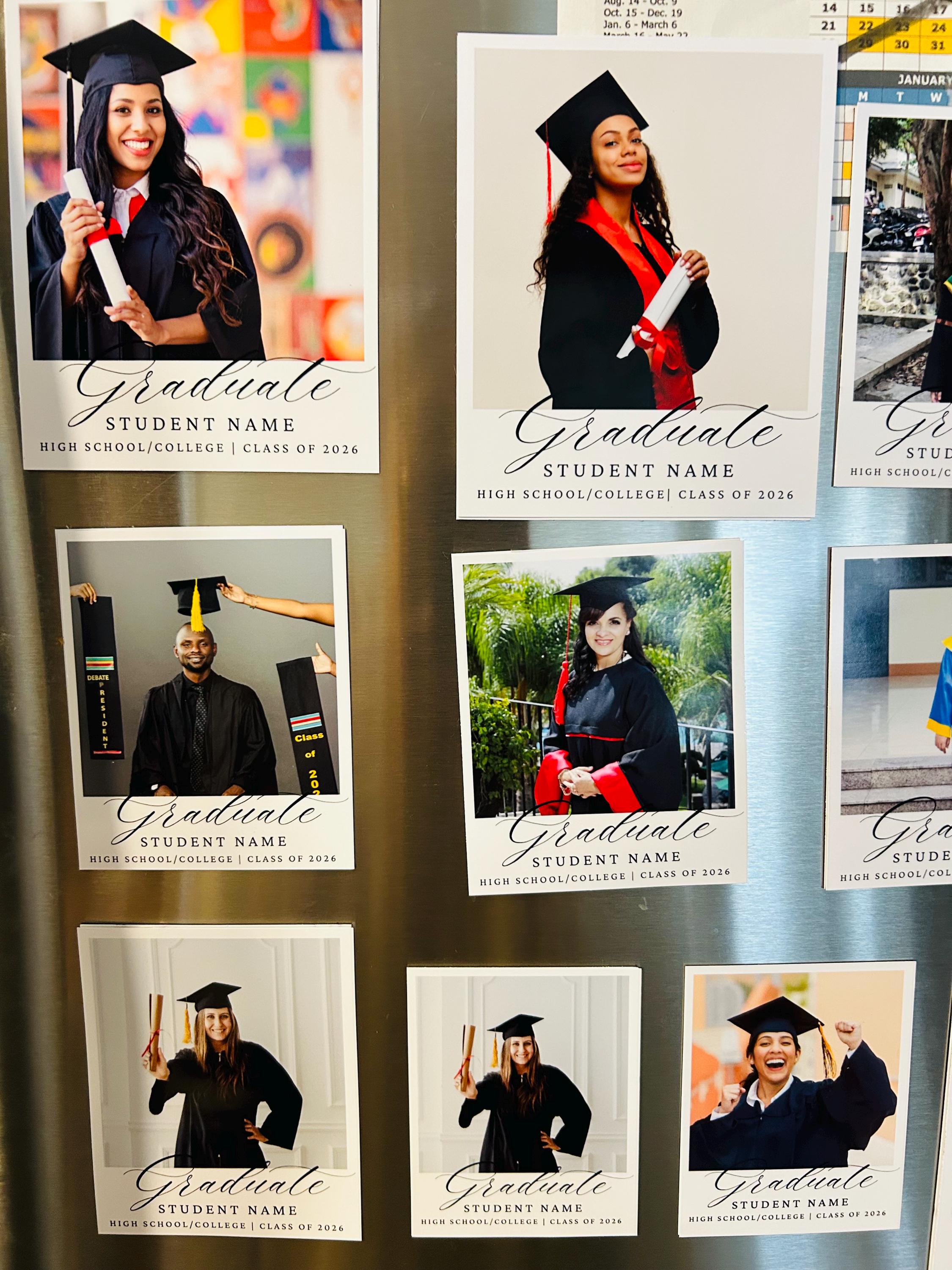 SMALL 2.75 X 3.5 Custom Photo Graduation Magnets | Graduation ...