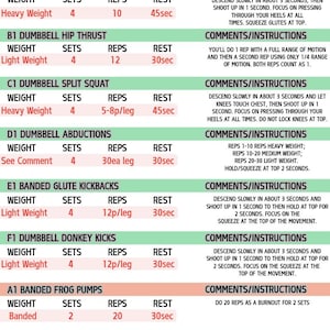Home Gym Workout Plan: 5 Fitness Challenge Guides (Digital Download