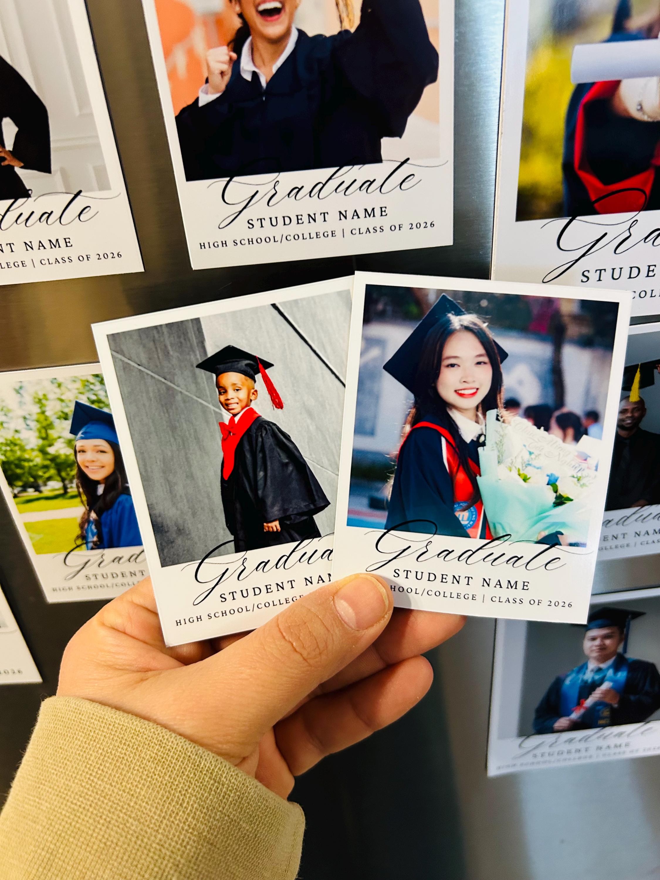 SMALL 2.75 X 3.5 Custom Photo Graduation Magnets | Graduation ...
