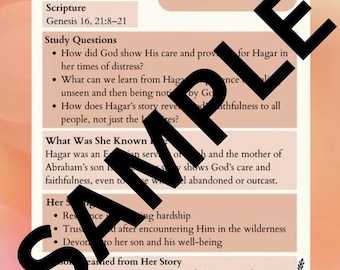 Women in the Bible: Character Study Notes (Digital Download)