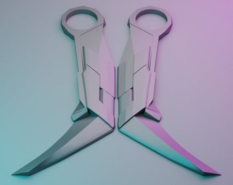 Valorant Prime Karambit 2.0 STL, OBJ, FBX Files