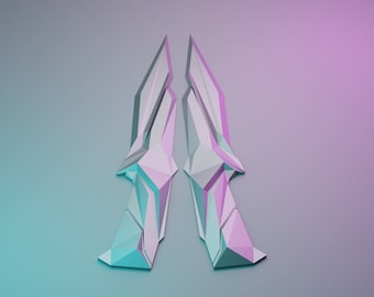 Valorant Singularity Knife STL, OBJ, FBX Files