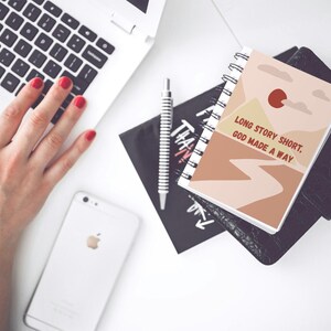 Faithful Journey Spiral Notebook - Ruled Line, Christian Lined Journal, Religious Planner Pad, Inspirational Notepad, Spiritual Diary