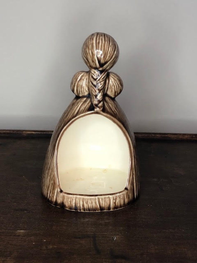 Vintage Ceramic Corn Husk Girl Scrubber Holder Hand Painted Etsy