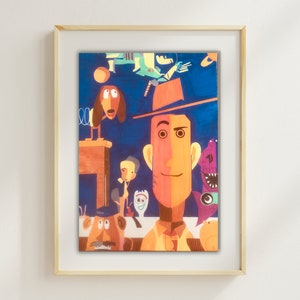 Toystory Pop Art Poster Print, Carton wall art