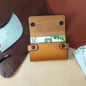 Etui en cuir pour cartes de visite
