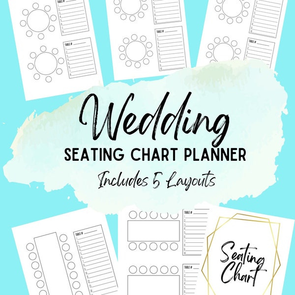 Wedding Seating Chart Planner, Seating Plan, Seating Chart, Seating Arrangement, Wedding Organizer, Wedding Reception Planner, Digital