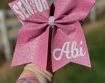 Senior Bow  Words to be All One Color no alterations