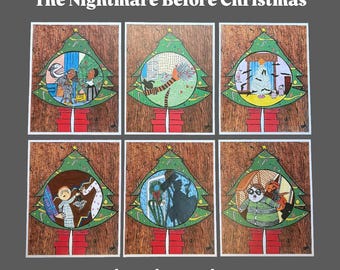 Serie de seis impresiones de Pesadilla antes de Navidad