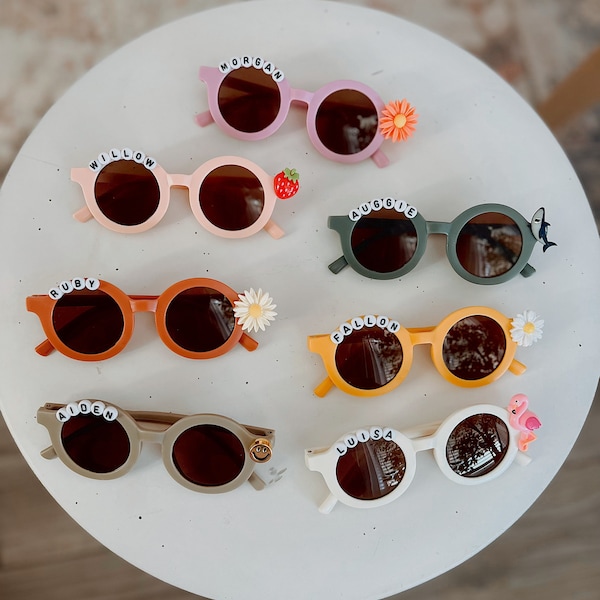 Personalized Name Toddler Sunglasses Cute Toddler Baby Kids Gift For Boys and For Girls