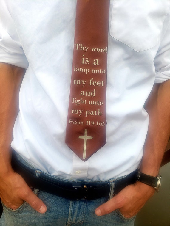 Bible Verse Neckties Men's Formal Ties Scripture Ties | Etsy