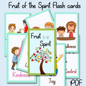 Fichas del fruto del Espíritu, fichas de la Biblia, Fruto del Espíritu, aprendizaje cristiano, juego de versículos para memorizar, fichas imprimibles