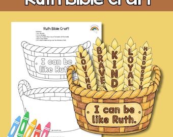 Ruth Bible Craft: Sunday School Bible Lesson PDF Download