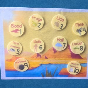 10 plagues of Egypt felt activity, bible felt, bible story felt, toddler felt activity, Christian felt activity