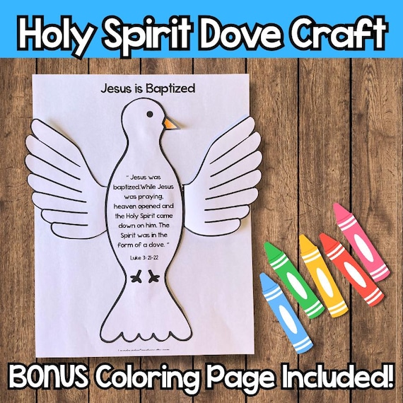 Jesus Baptism Dove Craft