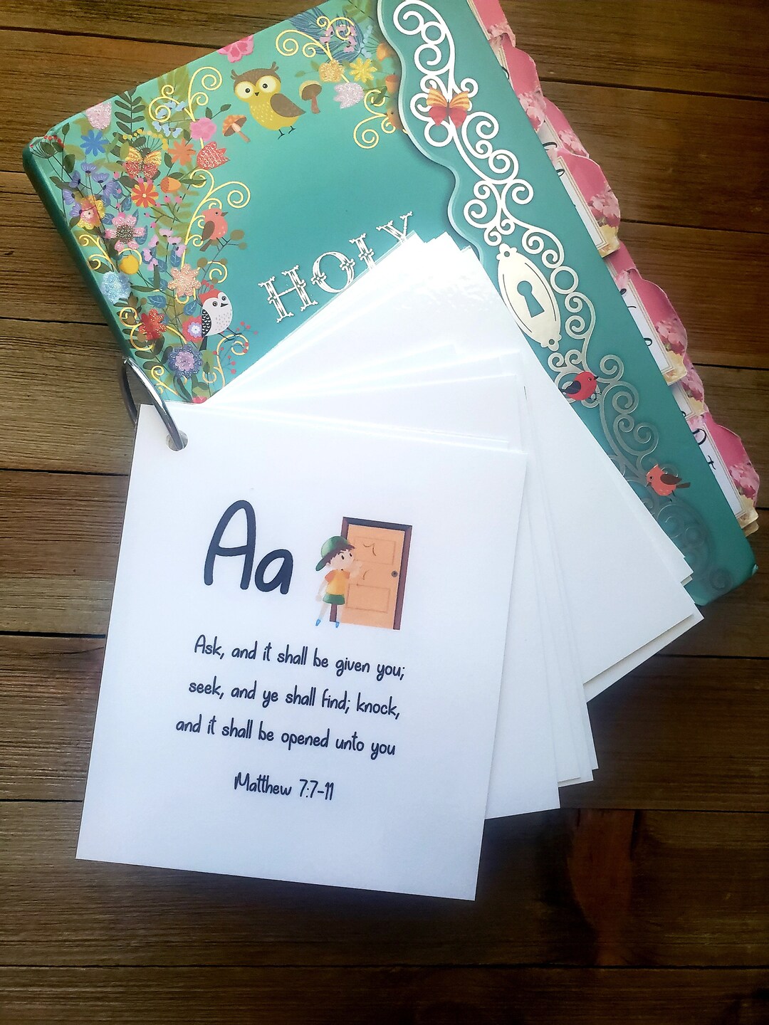 ABC Bible Scripture Cards, Alphabet Scripture Cards, Preschool
