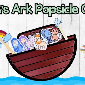 Noah&#39;s Ark Popsicle Stick Craft, Noah&#39;s Ark Craft, Noah&#39;s Ark Sunday School Lesson, Noah&#39;s Ark Coloring Page, Noah&#39;s Ark Printable