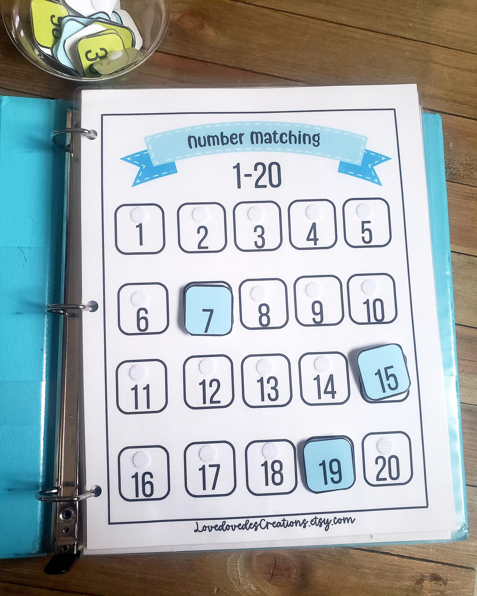 Number Matching Busy Book 1-100, Number Matching Worksheet, Number Matching Printable, Number ...