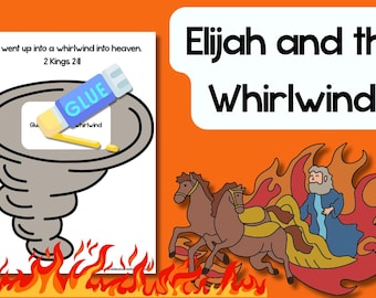 Elia e il turbine: storia biblica da ritagliare e incollare (download PDF)