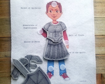 Armor of God, Bible felt, Sunday School felt, felt kits, Felt activities, Christian felt