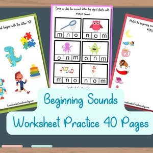 Beginning Sound worksheet, Beginning sounds printable for kindergarten, Kindergarten worksheets, Preschool Curriculum, Phonics worksheets