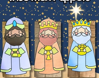 Wise man Paper Bag Puppet Bible Craft PDF