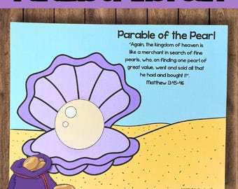 Parable of the Pearl Bible Craft: Sunday School Bible Lesson PDF Download
