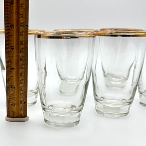 Biandeco Gold Rim Drinking Glasses - Set Of 6, 16 Oz Handmade Crystal Cut Highball Glasses For Cocktails, Juice, Water - View #8