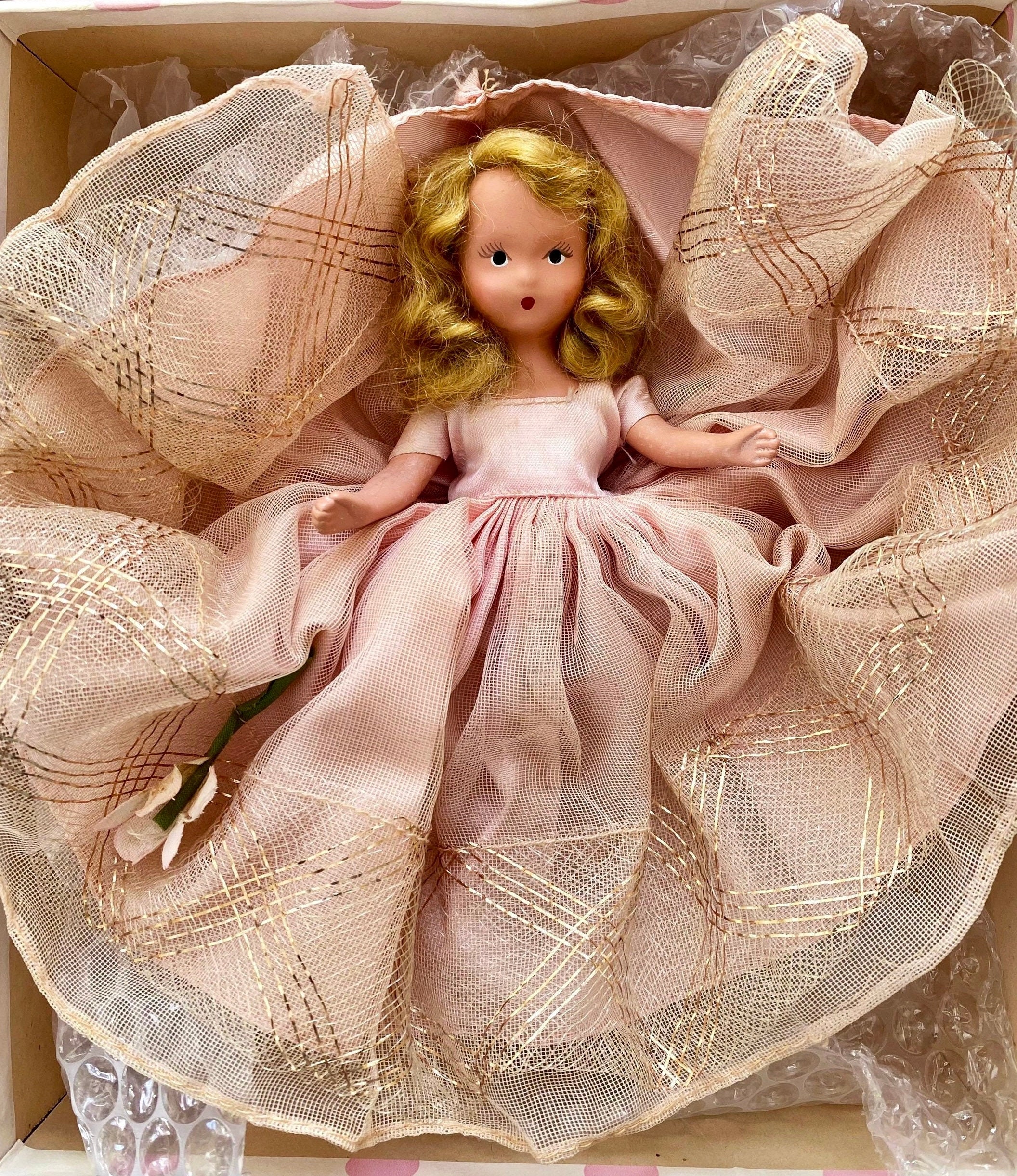 Vintage Nancy Ann Storybook Doll Blossom Time #304 - 1940s